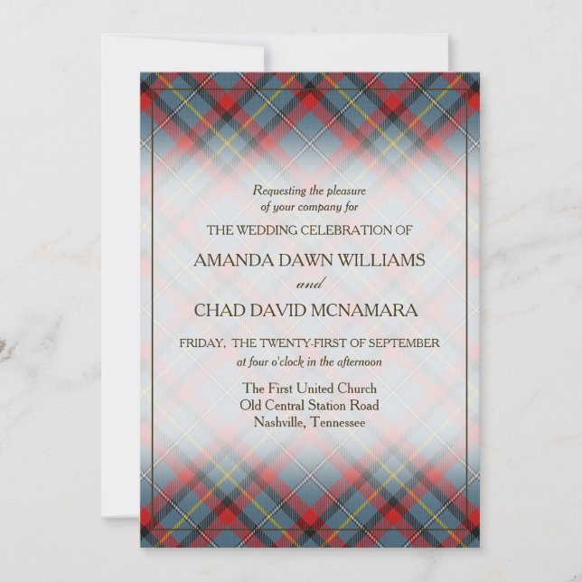 Tartan Beauty Clan MacNamara Irish Plaid (Anverso)