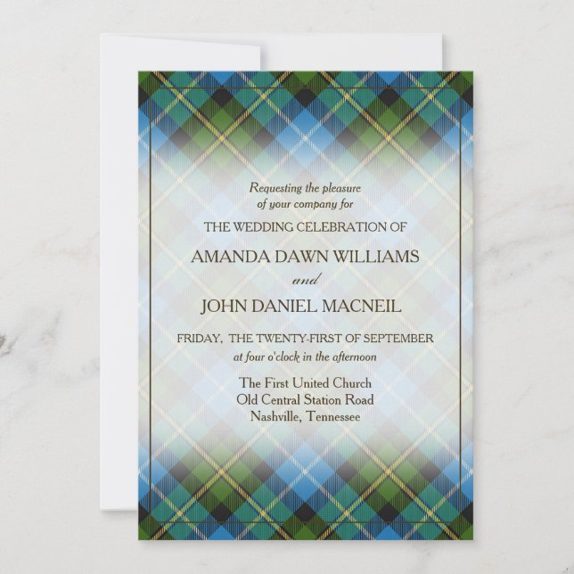Tartan Beauty Clan MacNeil Scottish Plaid (Anverso)