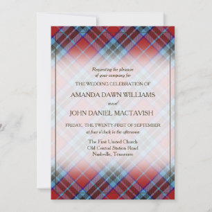 Tartan Beauty Clan MacTavish Scottish Plaid