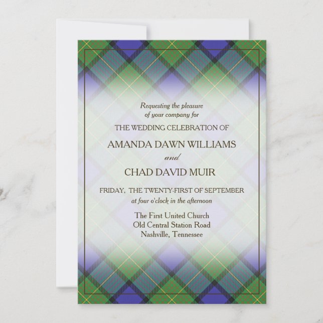 Tartan Beauty Clan Muir Scottish Plaid (Anverso)