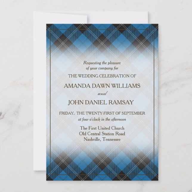 Tartan Beauty Clan Ramsay Blue Scottish Plaid (Anverso)