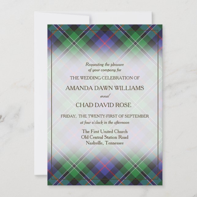 Tartan Beauty Clan Rosa Scottish Plaid (Anverso)