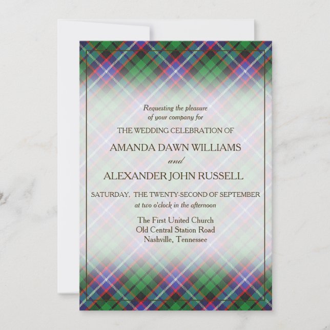 Tartan Beauty Clan Russell Scottish Plaid (Anverso)