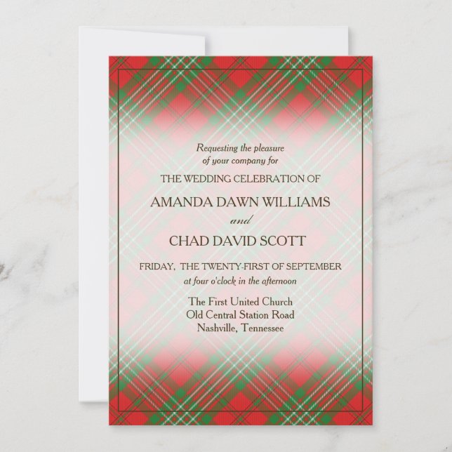 Tartan Beauty Clan Scott Scottish Plaid (Anverso)