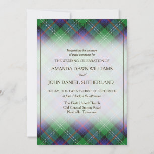 Tartan Beauty Clan Sutherland Scottish Plaid