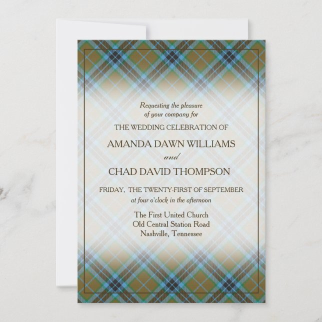 Tartan Beauty Clan Thompson Hunting Scottish Plaid (Anverso)