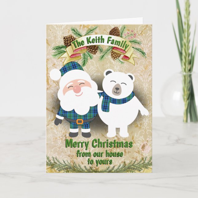 Tartan de Clan Keith Navidad (Anverso)