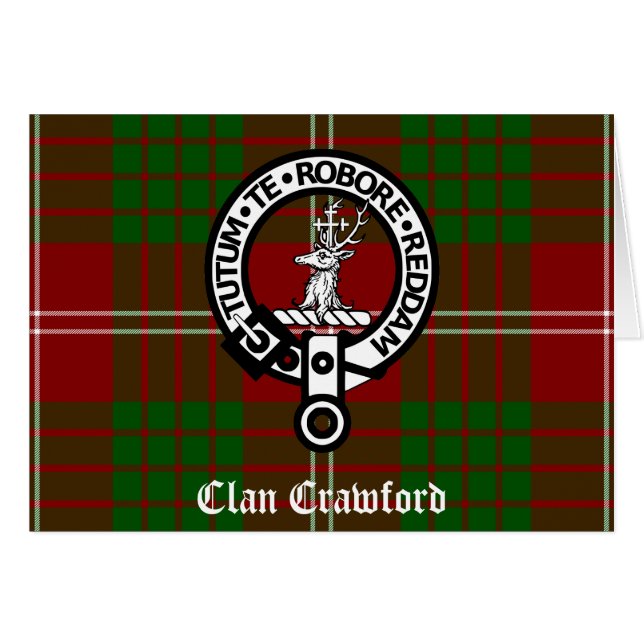 Tartan de la Cresta del Clan Crawford (Anverso (Horizontal))