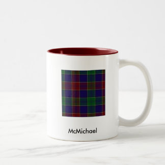 Tartán de McMichael y taza del escudo
