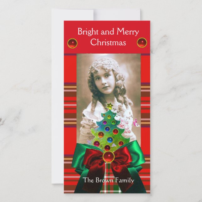 TARTÁN ESCOCIA, ÁRBOL DE NAVIDAD Y CUERPOS VERDES  (Anverso)