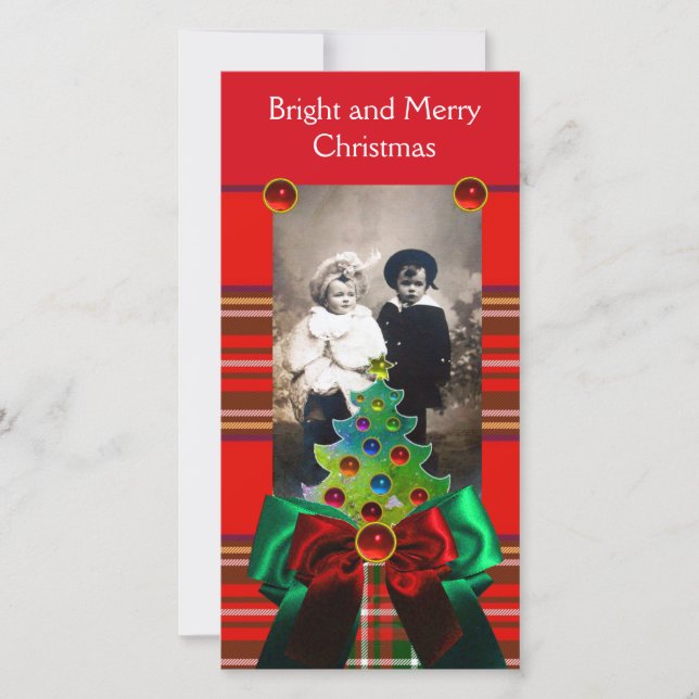 TARTÁN ESCOCIA, ÁRBOL DE NAVIDAD Y CUERPOS VERDES  (Anverso)