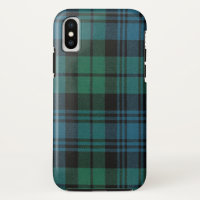 Tartan Fabric Funda-Mate Tough Funda para iPhone X