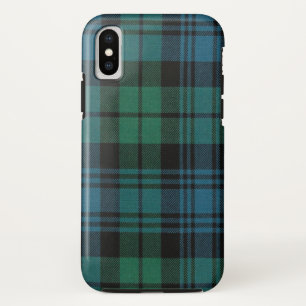 Tartan Fabric Funda-Mate Tough Funda para iPhone X
