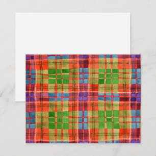 TARTÁN MAC RAE 4,25x5,5 Tarjeta plana / Horizontal