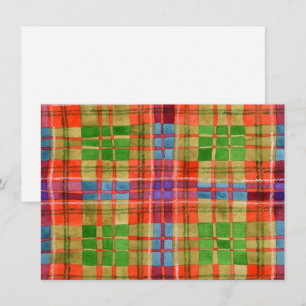TARTÁN MAC RAE 4.5x6.25 Tarjeta plana / Horizontal