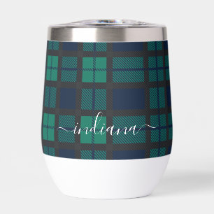 Tartán patrón ruso de reloj negro