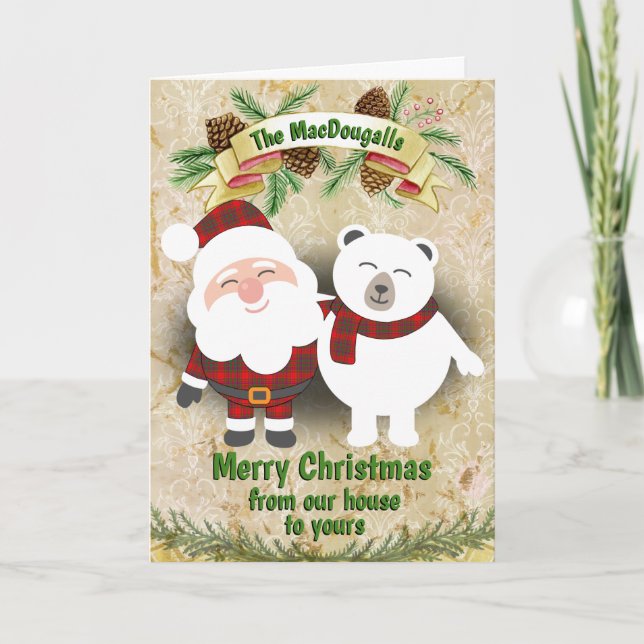 Tartan Plaid de Navidad del Clan MacDougall (Anverso)