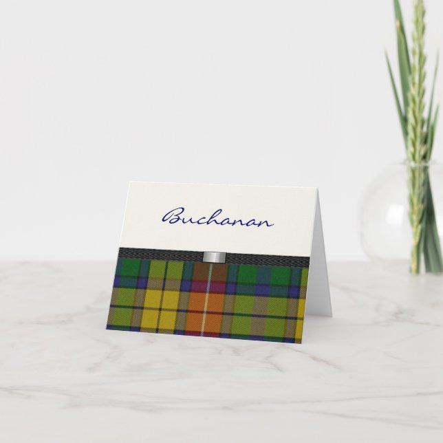 Tartan Plaid Note card (Anverso)