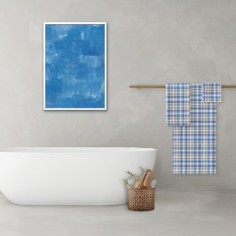 Tartan Plaid Taupe Azul