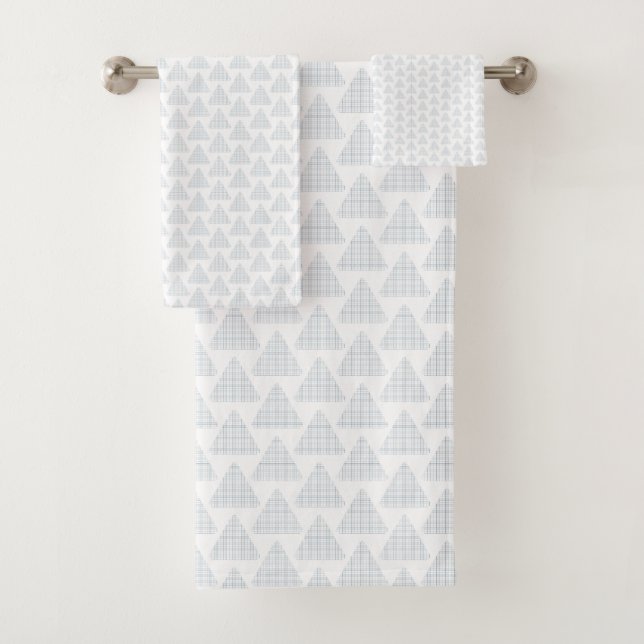 Tartan Triangles Blue (In situ)