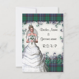 Tartan verde RSVP