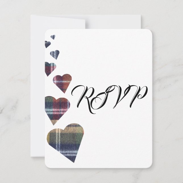 Tartan Wedding RSVP (Anverso)