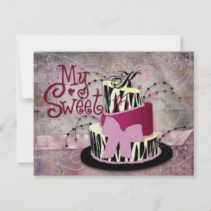 Tartas de cebra 16 invitaciones