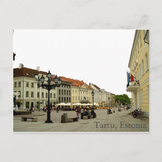 Tartu, postal de Estonia (Anverso)