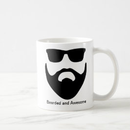 Tasa con barba e impresionante taza