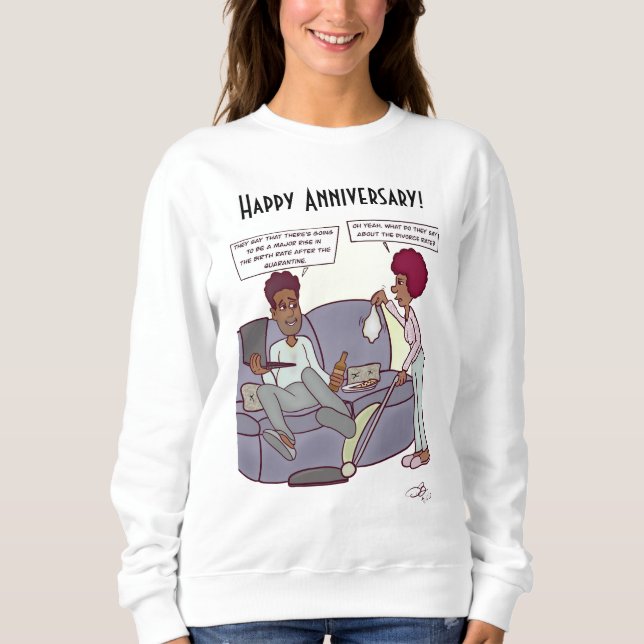Tasa de divorcio Camisa de sudadera blanca de las  (Anverso)