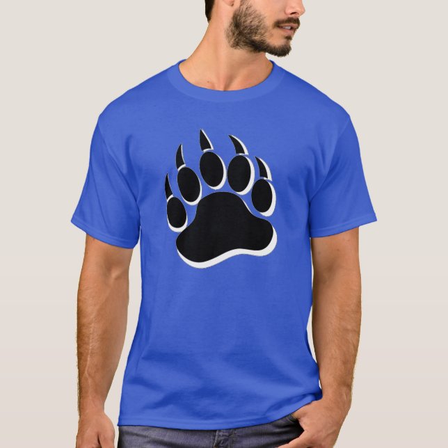 Tasa de Oso Gay efecto 3D negro y blanco - Camisa (Anverso)