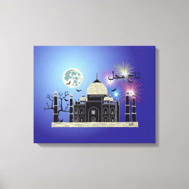 Tasch Mahal India presión en lienzo de cuña 2 (Anverso)