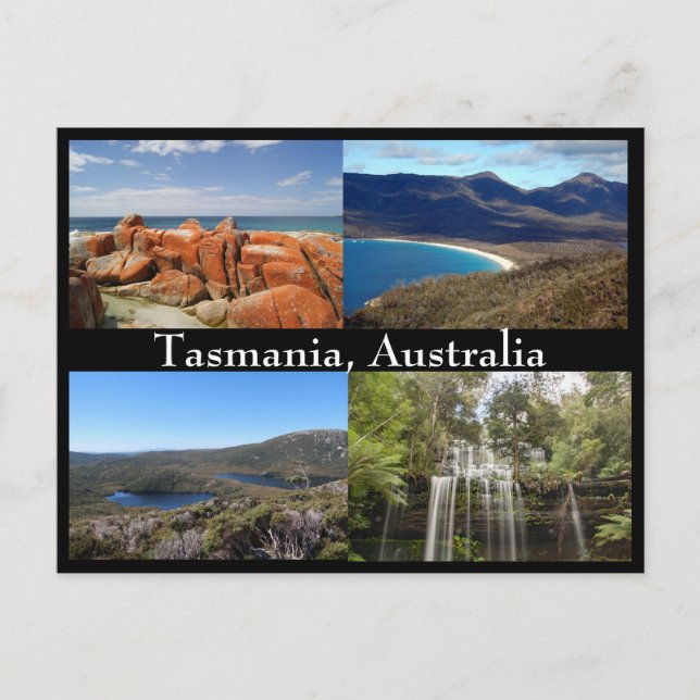 Tasmania, postal de Australia (Anverso)