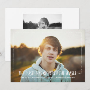 Tassel vale la pena la Invitación en blanco