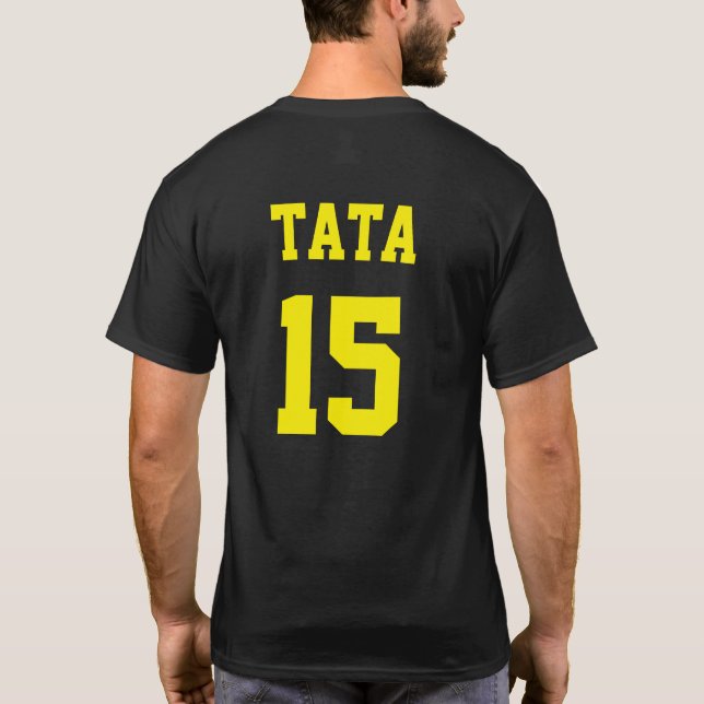 Tata, padre serbio, Jersey amarillo número 15 (Reverso)