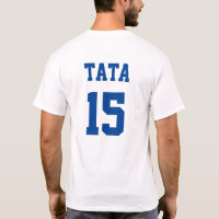 Tata Serbia Dad Blue Jersey Número 15