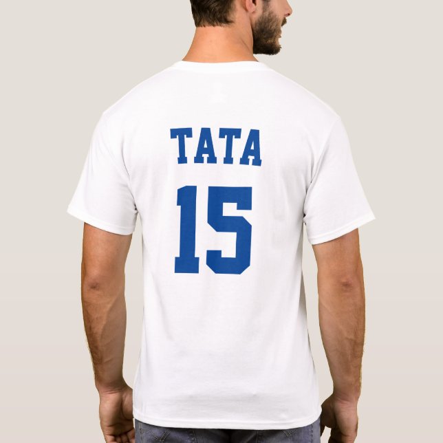 Tata Serbia Dad Blue Jersey Número 15 (Reverso)