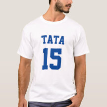 Tata Serbia Dad Blue Jersey Número 15
