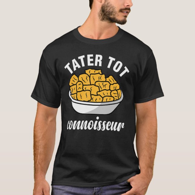 Tater Tot Connoisseur Funny Kids Shirys Camisetas  (Anverso)