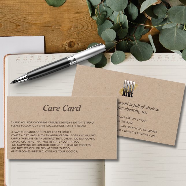 Tattoo Microblading Aftercare Instructions Kraft (Subido por el creador)