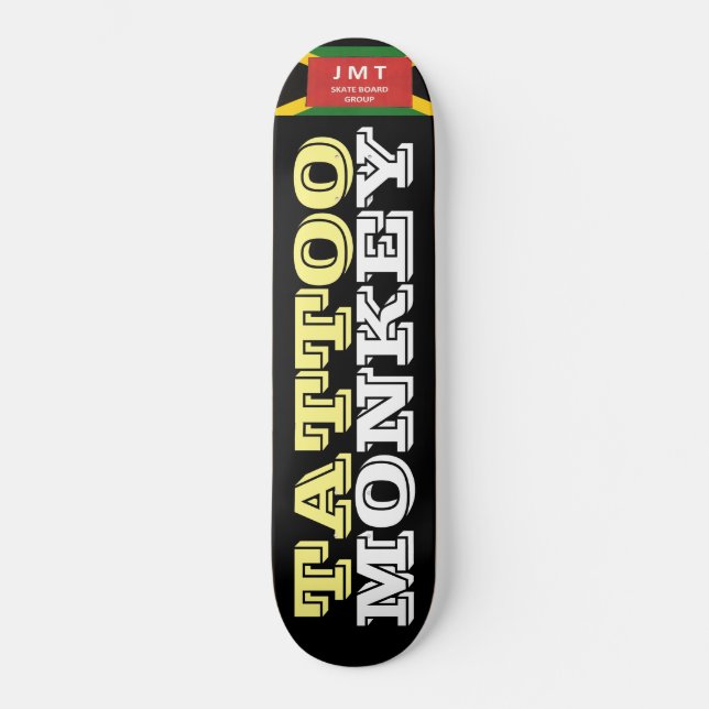 TATTOO MONKEY Skateboard (Anverso)