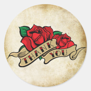 Tattoo Rose Rockabilly Urban Gracias Sellos