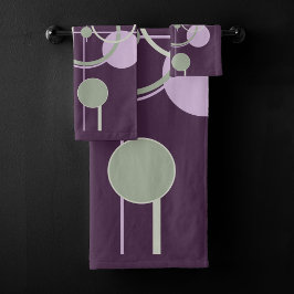 Tattoos Linework | Resumen bohemio púrpura verde