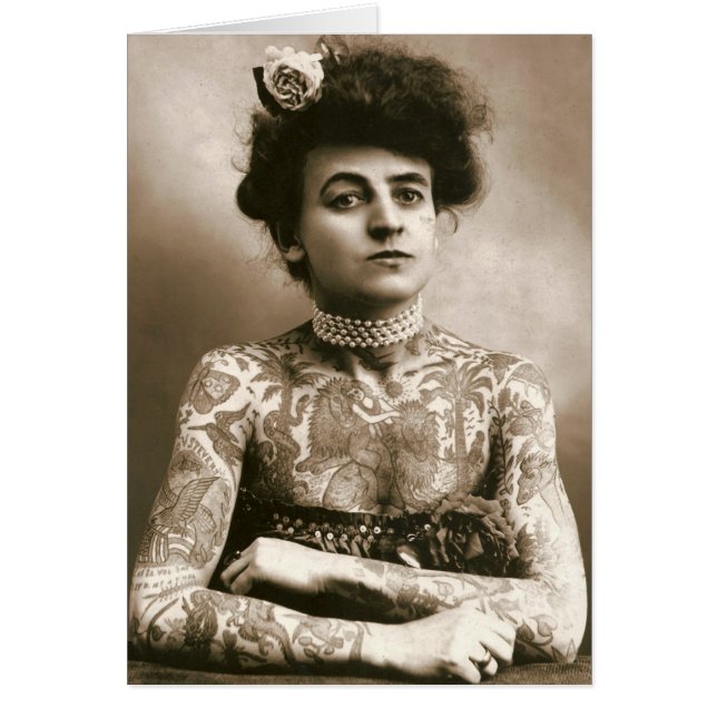 Tatuado Con Perlas, Foto De Circo Victoriano (Frente)
