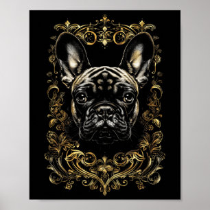 Tatuaje Arte Bulldog francés Bulldog barroco franc