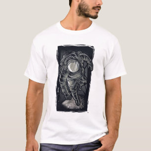 Tatuaje de astronauta de la mano camiseta