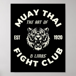 Tatuaje de lucha de Muay Thai Mma Tigre Arte de 8 