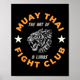 Tatuaje de lucha de Muay Thai Mma Tigre Arte de 8