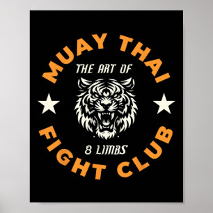 Tatuaje de lucha de Muay Thai Mma Tigre Arte de 8 