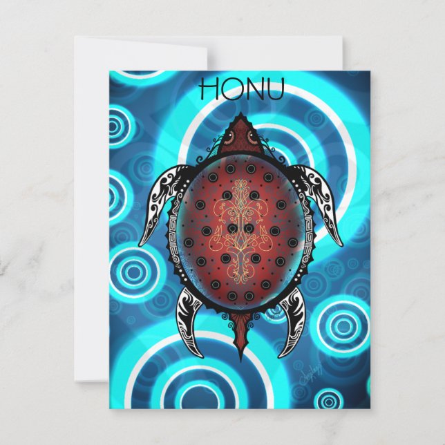 Tatuaje de tortuga de fantasía (Anverso)